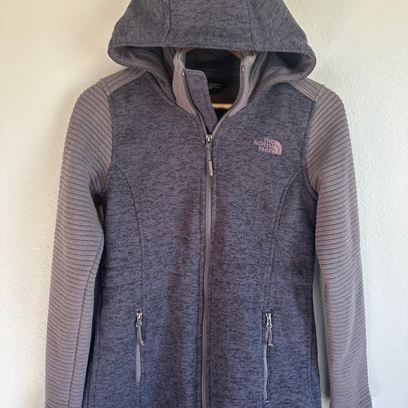 The North Face Jackets & Blazers - The North Face Women's Charcoal Ribbed  Hooded Jacket